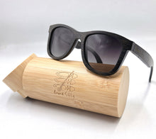 Load image into Gallery viewer, Black Bamboo Floating Sunglasses