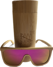 Load image into Gallery viewer, Bamboo floating sunglasses, flow lens