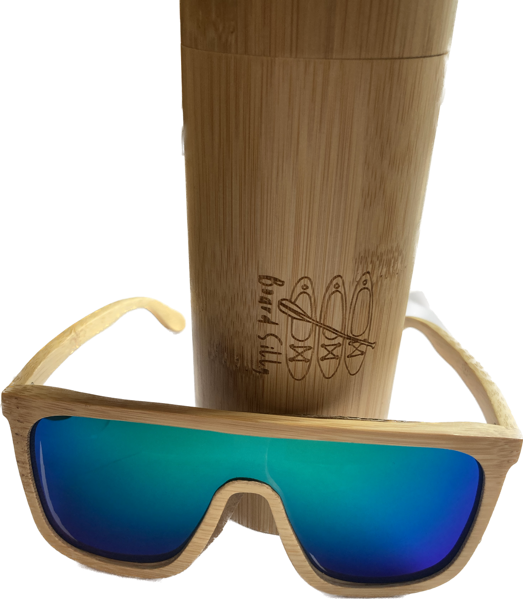 Bamboo floating sunglasses, flow lens