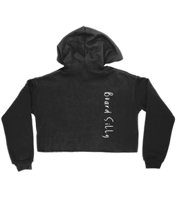 Ladies Cropped Hoodie Board Silly