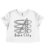 Load image into Gallery viewer, Ladies Flowy Cropped T-Shirt
