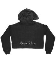 Load image into Gallery viewer, Ladies Cropped Hoodie Board Silly
