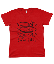 Load image into Gallery viewer, Board silly paddle board organic cotton T shirt
