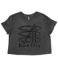 Load image into Gallery viewer, Ladies Flowy Cropped T-Shirt
